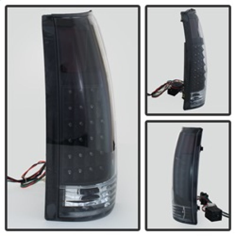 SPYDER Xtune Yukon Denali 99-00 LED Tail Lights Black ALT-JH-CCK88-LED-BK 9022449