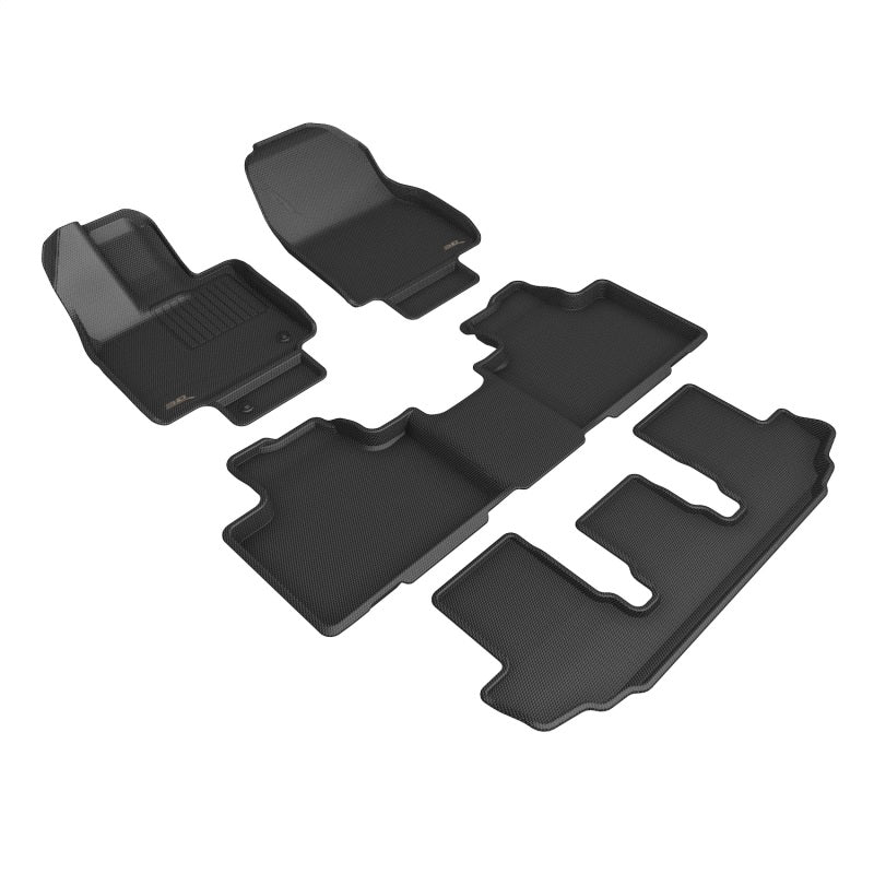 3D MAXpider 21-22 Toyota Highlander Hybrid 2nd Row Bucket Kagu 1st 2nd 3rd Row - Set (Black) L1TY28001509