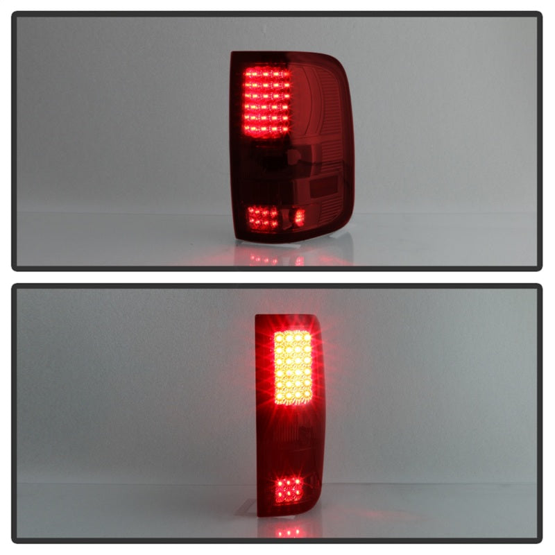 SPYDER Xtune Ford F150 Styleside 04-08 LED Tail Lights Red Clear ALT-ON-FF15004-LED-RC 5034069