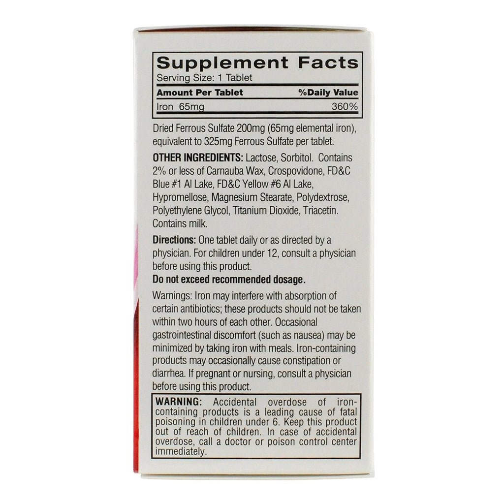 Feosol Ferrous Sulfate Iron Tablets Original 34601709712