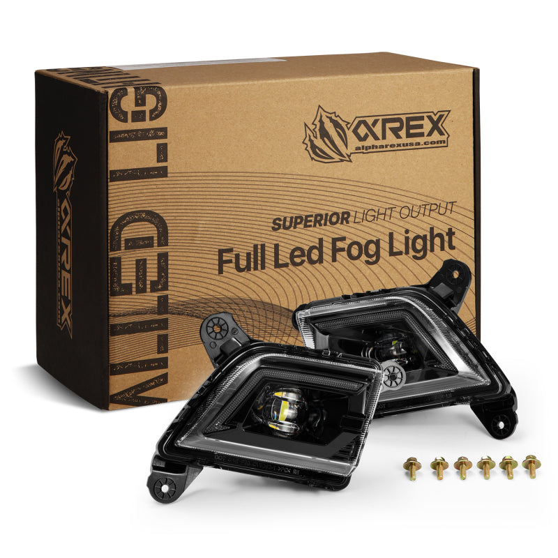 AlphaRex 19-23 Chevrolet Silverado 2500/3500HD DoubleTap Dual Color LED Projector Fog Lights 210017 *Discontinued