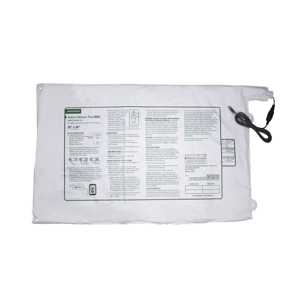McKesson Bed Alarm Sensor Pad, 20 x 30 Inch 162-1135