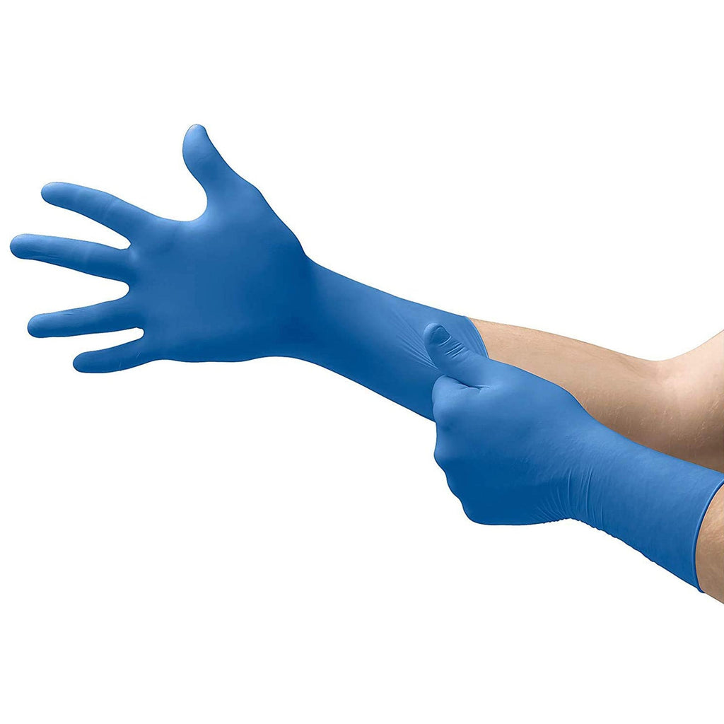 SafeGrip® Latex Extended Cuff Length Exam Glove, Extra Large, Blue SG-375-XL
