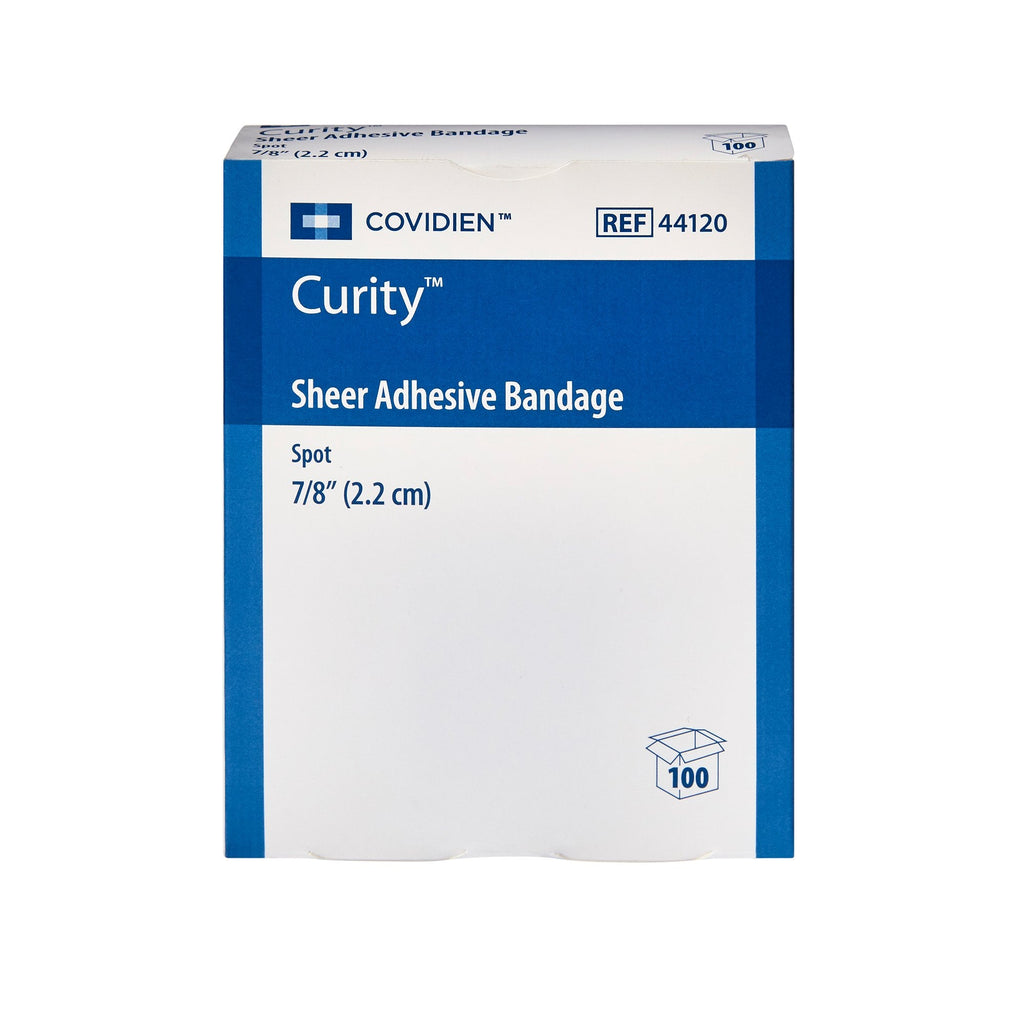 Curity™ Sheer Adhesive Spot Bandage, 7/8-Inch Diameter 44120
