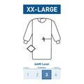 McKesson Nonreinforced Surgical Gown with Towel, 2X-Large, Blue 183-I90-7040-S1
