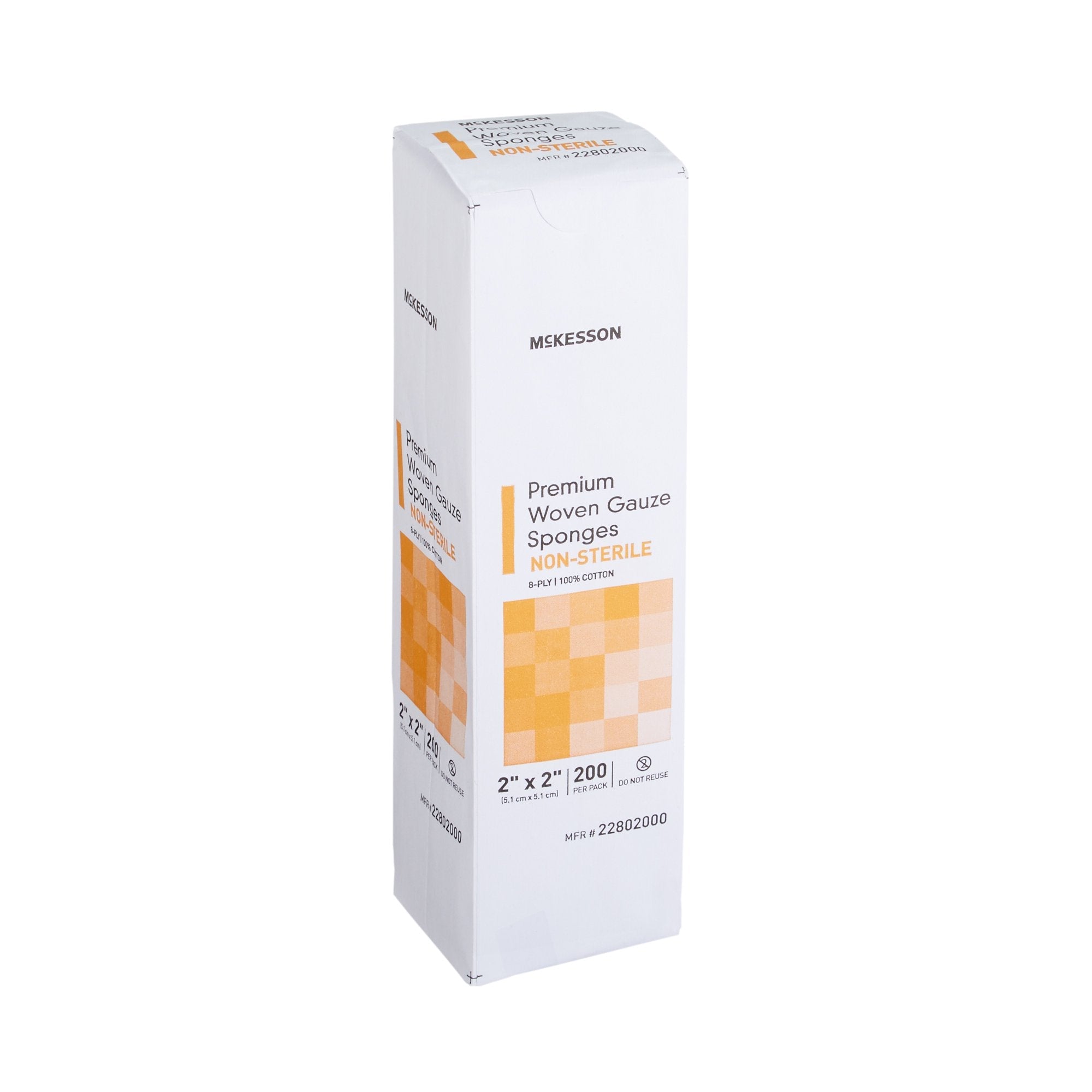 McKesson Gauze Sponge, 2 x 2 Inch, 8-Ply 22802000