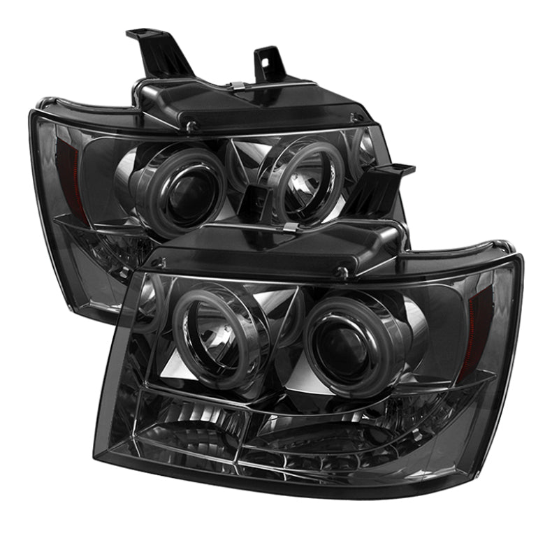 SPYDER Chevy Suburban 1500 Projector Headlights CCFL Halo LED Smoke PRO-YD-CSUB07-CCFL-SM 5039248