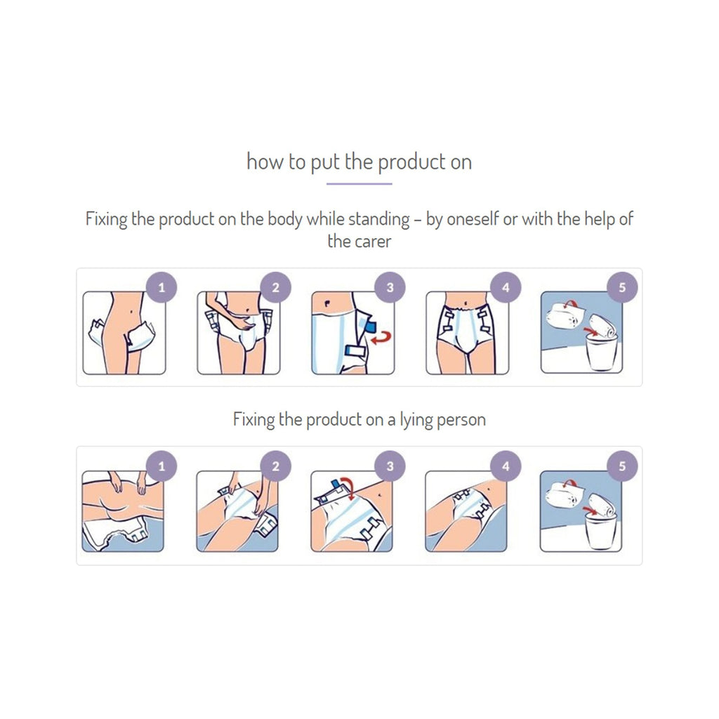 Seni® Super Quatro Severe Absorbency Incontinence Brief, Regular S-RE10-BQ1