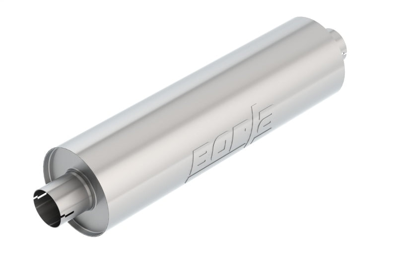 Borla Heavy Duty (Truck) 2.75in Center-Center 24in x 6.75in Round (Notched) Specialty Muffler 400130