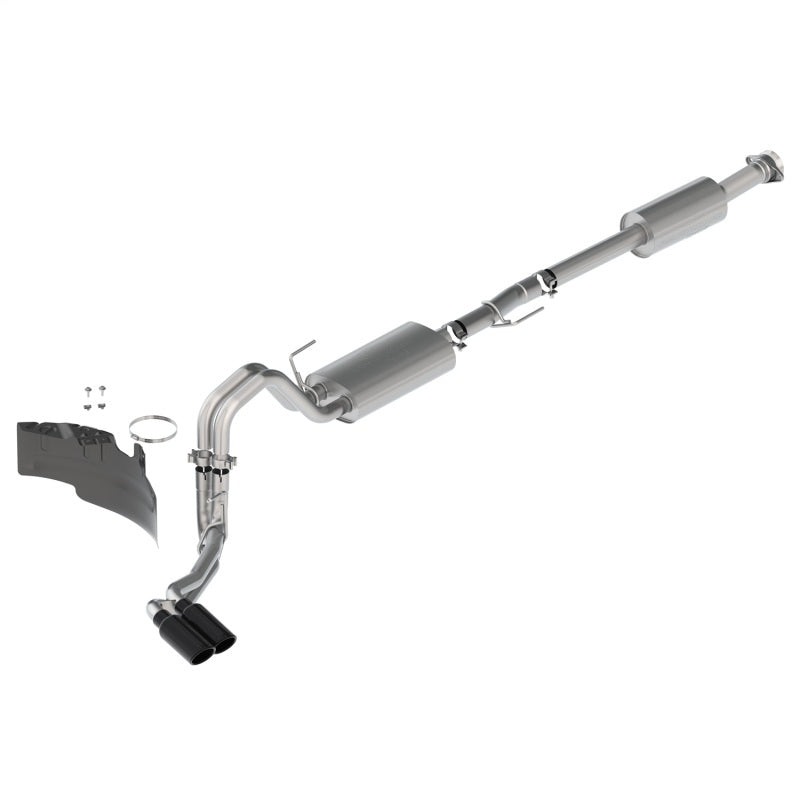 Ford Racing 21-22 F-150 2.7L/3.5L/5.0L Side Exit Touring Exhaust - Black Tips M-5200-FTBS
