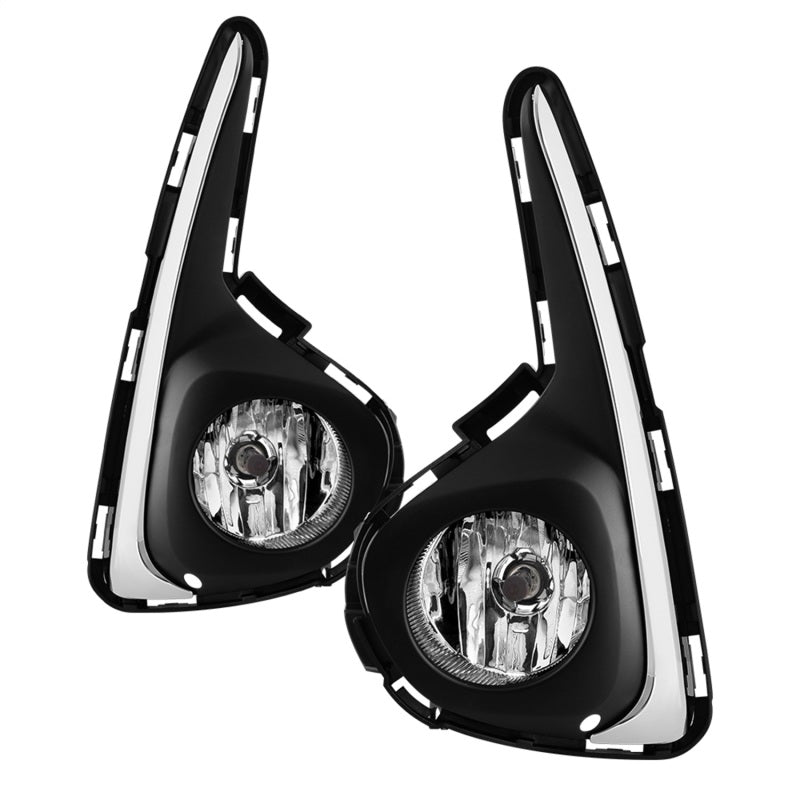 SPYDER 2018+ Toyota Yaris Hatch 2/4DR OEM Style Fog Lights w/Switch - Clr (FL-TY2018-H-C) 9044342