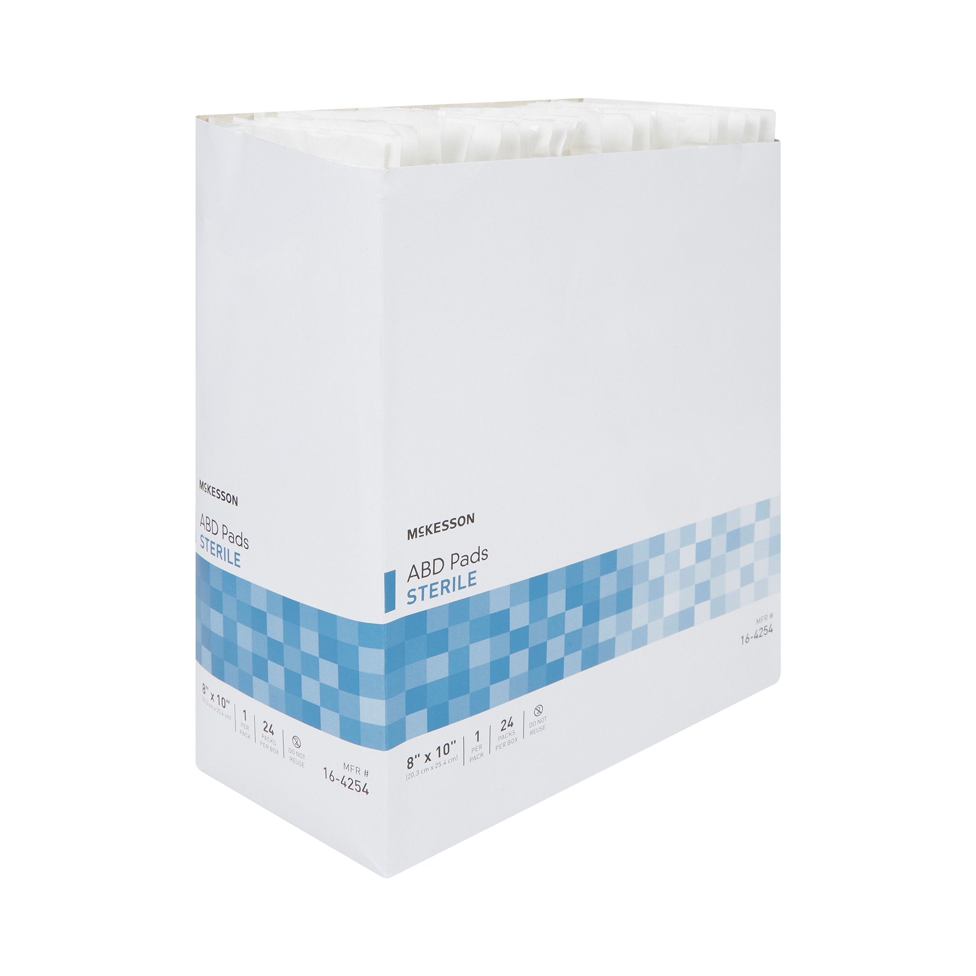 McKesson Sterile Abdominal Pad, 8 x 10 Inch 16-4254