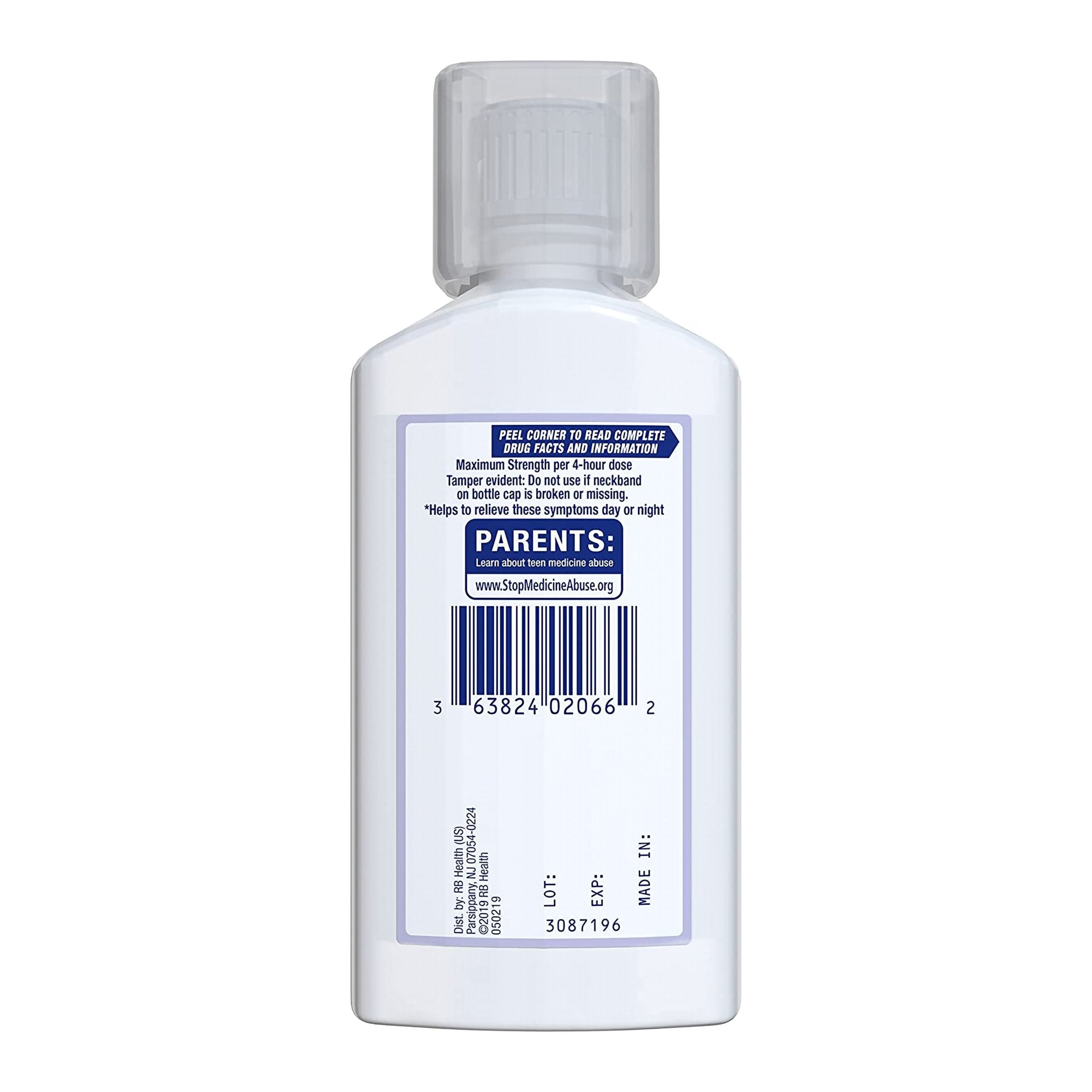 Mucinex® Fast-Max™ Cold & Flu Cold and Cough Relief, 6-ounce Bottle 63824054866