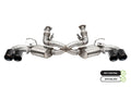 CORSA Performance Corsa 20-23 Chevrolet Corvette C8 RWD 3in Valved Cat-Back w/ 4.5in Carbon Fiber Black PVD 21100CFBLK