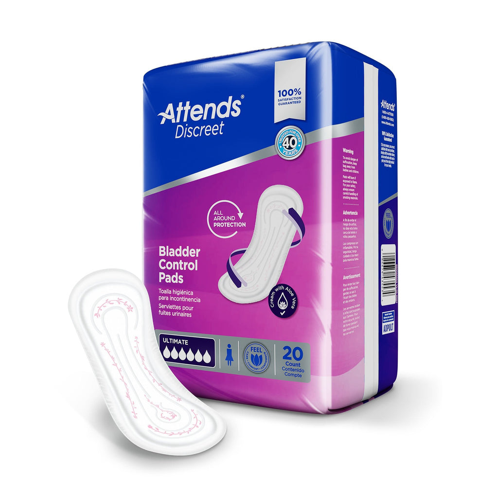 Attends® Discreet Women's Ultimate Bladder Control Pad, 15-Inch Length ADPULT