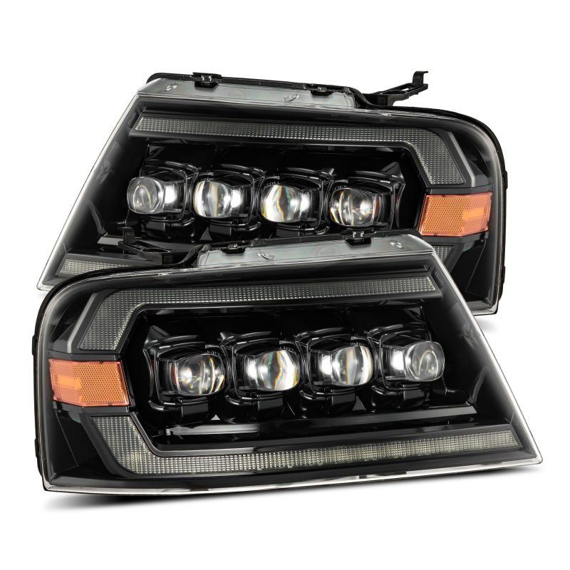 AlphaRex 04-08 Ford F-150 (No 2004 Heritage) NOVA-Series LED Proj HL Chrome w/Actv Light / Seq. Sig 880130 *Discontinued