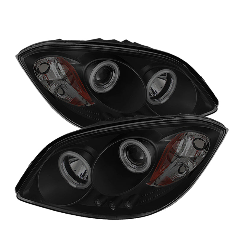 SPYDER Chevy Cobalt 05-10 Projector Headlights CCFL Halo LED Blk Smke PRO-YD-CCOB05-CCFL-BSM 5078698