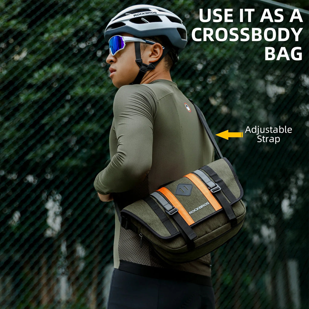 ROCKBROS Bike Handlebar Multifunctional Crossbody Bag with Shoulder Strap