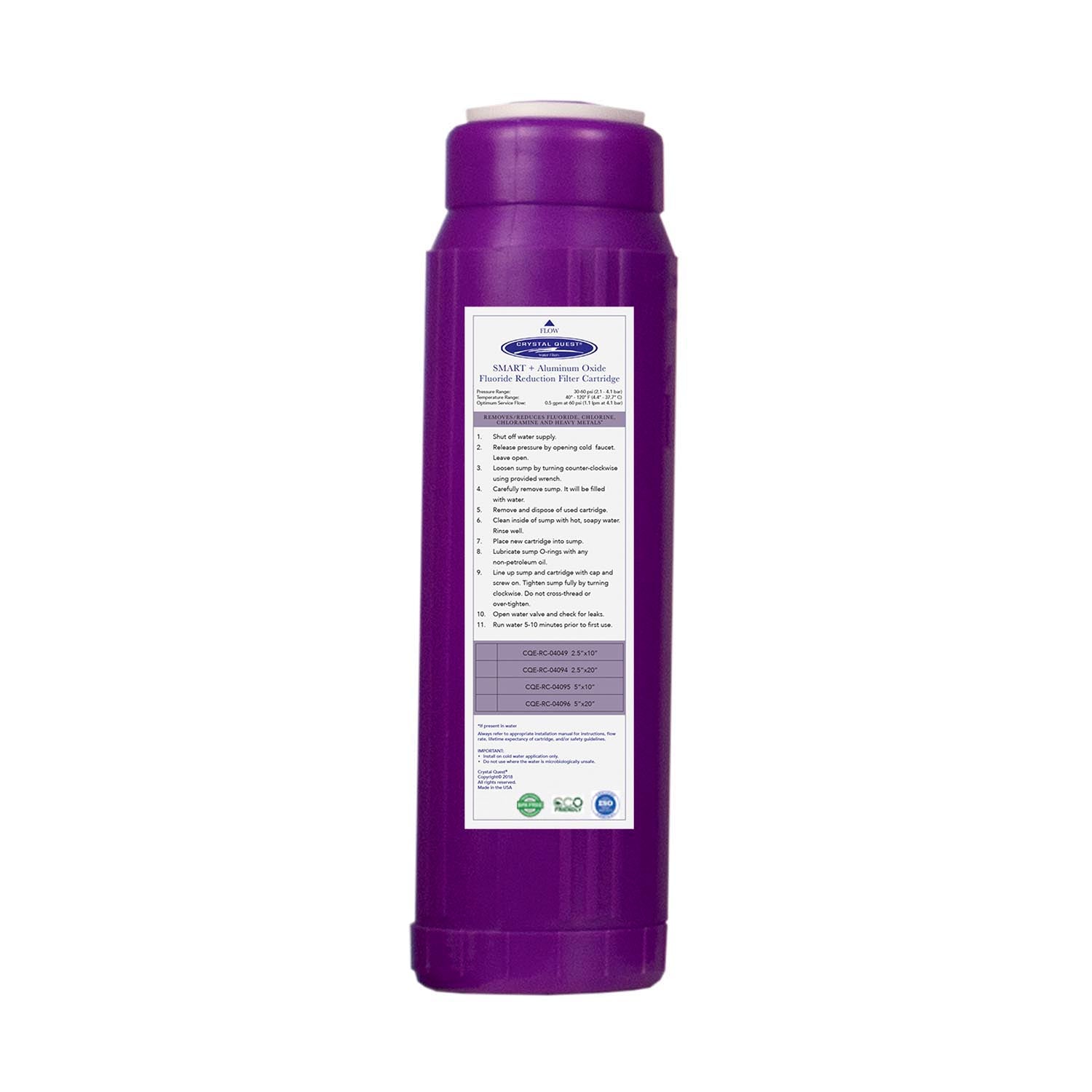 SMART + Aluminum Oxide Fluoride Reduction Filter Cartridge