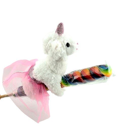 4" Alpaca on Candy Lollipop