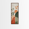 Canvas Print of Abstract Minimalist Art with Sage Green Wall Art, Orange Accents, Boho Decor, Southwest Wall Art, Above Couch Art, Living Room Art