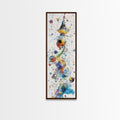 Whimsical Tower Painting Canvas Print Colorful Fun Art Vertical Wall Art Unique Gift Idea Playful Whimsical Art for Living Room