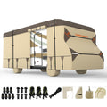 Umbrauto RV Cover Class C Upgraded 7 Layers Anti-UV Top Panel Motorhome Cover,Khaki