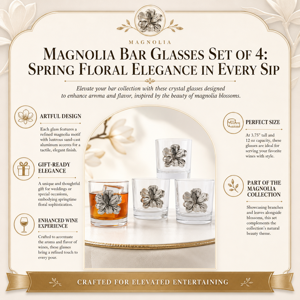 Magnolia Bar Glasses Set of 4