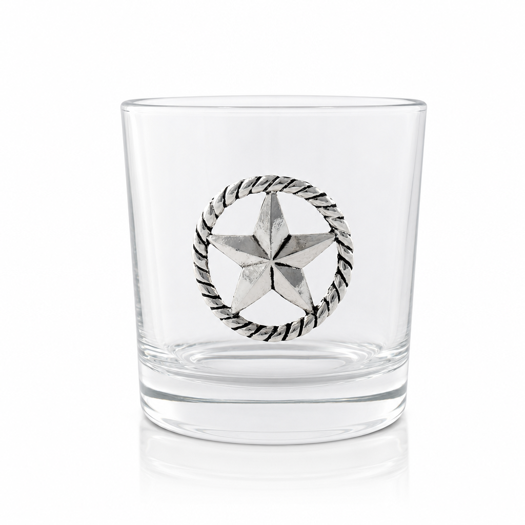 Western Star Bar Glasses Set of 4