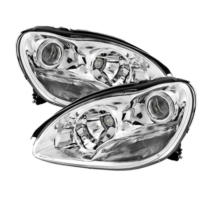 SPYDER Xtune Mercedes Benz W220 S-Class 00-05 ProjectOEr Headlights Chrome PRO-JH-MBW220-C 9028267