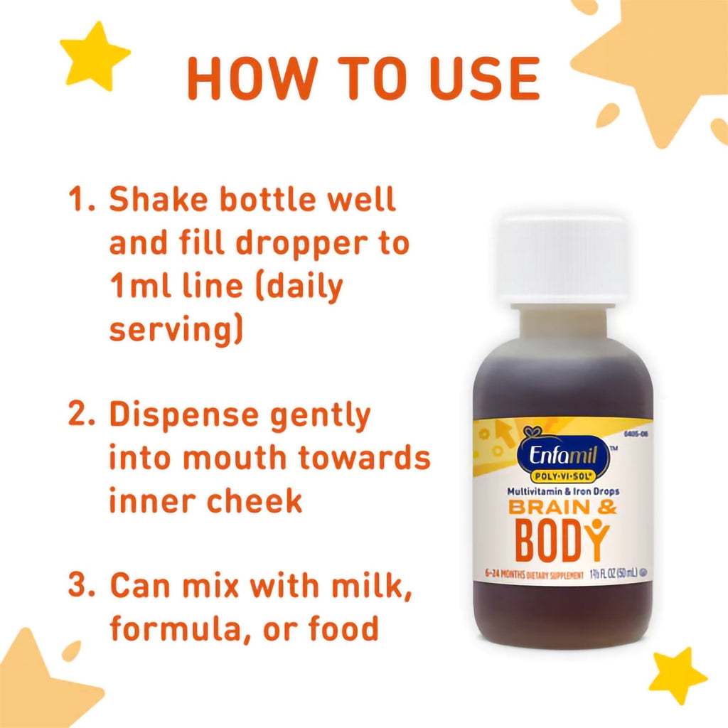 Poly·Vi·Sol® with Iron Pediatric Multivitamin Supplement 00087040501