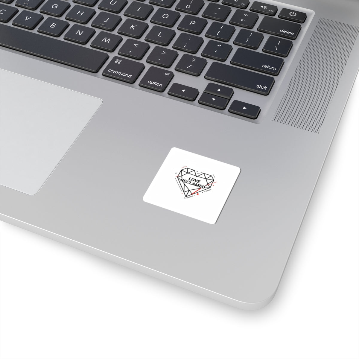 Love Reclaimed Geometric Heart Sticker | Minimalist Punk Heart, Modern Heart Design