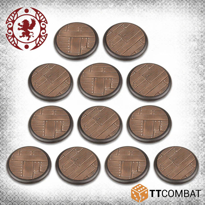 Carnevale - TTCGR-ACC-032 - 40mm Wooden Plank Bases