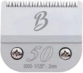 Detachable A Series 50 Blade Dog Grooming Clipper Blades Cuts Length 1/125" 0.2mm Japanese High Carbon Steel Dog Grooming Clipper Replacement Blade 50 | Compatible A5 Series(B50)