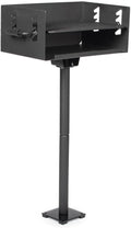 Ash & Ember Park-Style Grill, 384 Sq. In Jumbo Charcoal Grill with Base Anchor, 22.5"x16.5" Grill Grate, Single Post Outdoor Cooking Backyard BBQ, Camp Grilling Barbecues