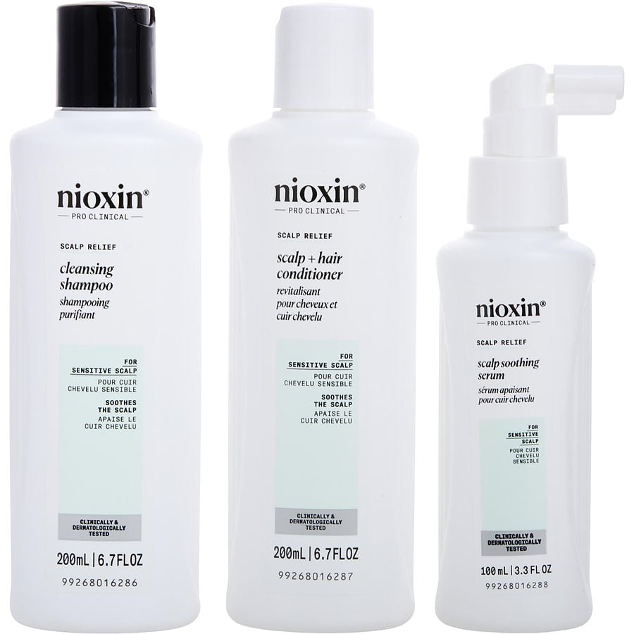 Scalp Relief 3 Piece Set (cleanser 6.7oz, Conditioner 6.7oz, Serum 3.3oz)
