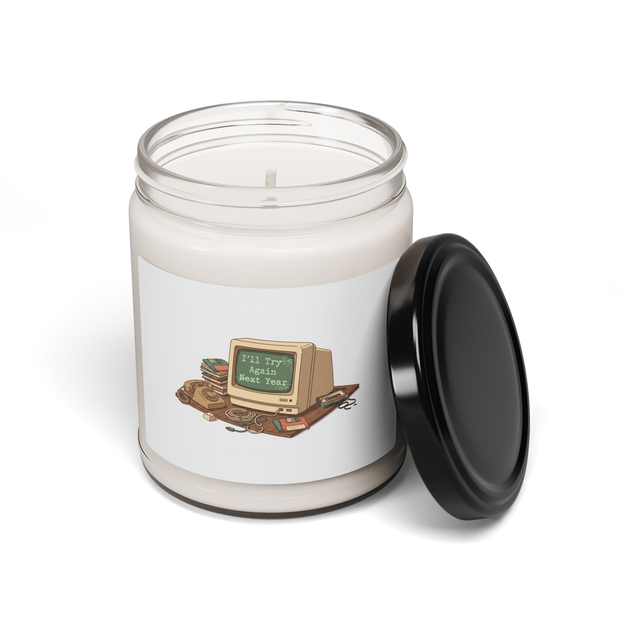 I'll Try Again Next Year Candle | Scented Soy Candle, Resolution Skepticism