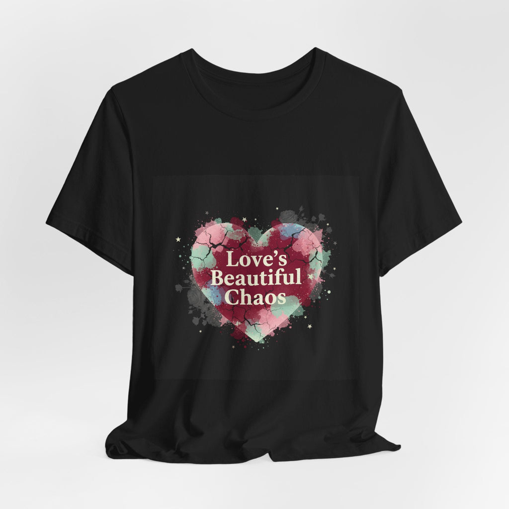 Love's Beautiful Chaos Tee | grunge heart shirt, distressed love tee