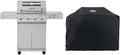 Monument Grills Larger 4-Burner Propane Gas Grills BBQ Stainless Steel Heavy-Duty Cabinet Style with BBQ Cover