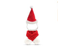 Pet supplies Christmas hat scarf set cat and dog small pet