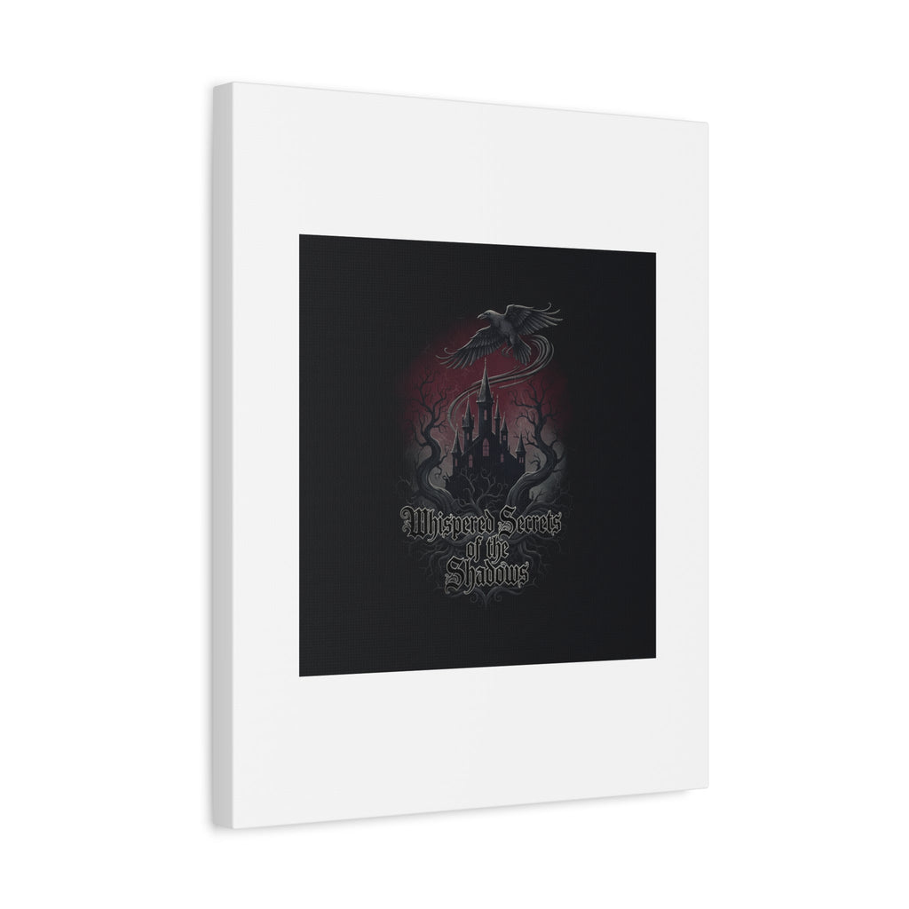Whispered Secrets of the Shadows Castle Wall Art, Matte Canvas | Gothic Medieval Decor