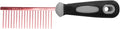 Resco Professional Anti-Static Dog, Cat, Pet Comb for Grooming, Steel Pins, Coarse Tooth Spacing, Candy Red (PF0670)