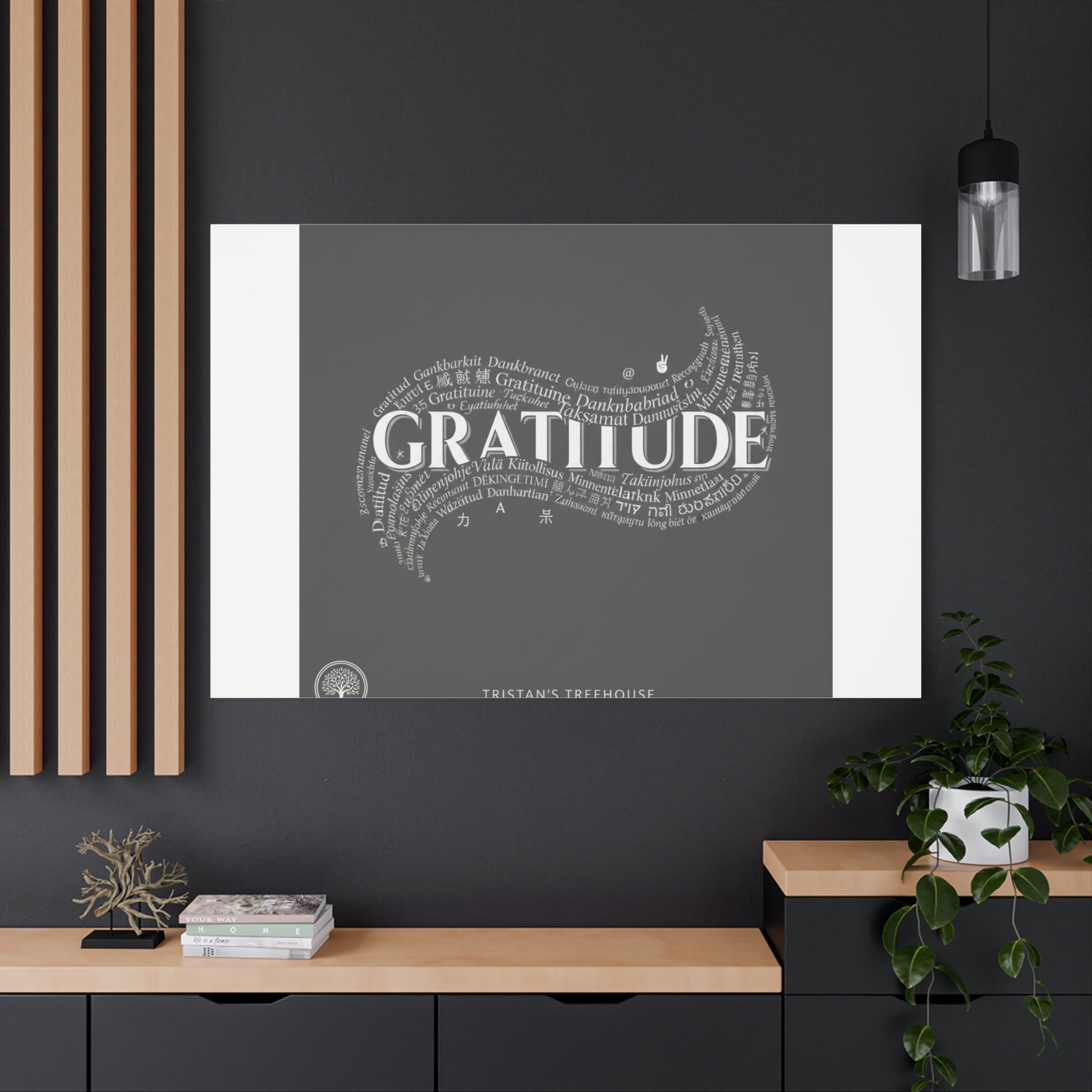 Gratitude Wall Art Matte Canvas | Tiny Treats, sweet uplifting print