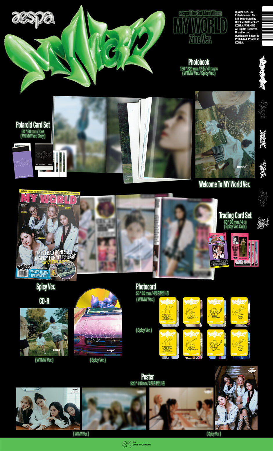 Aespa 3rd Mini Album - My World