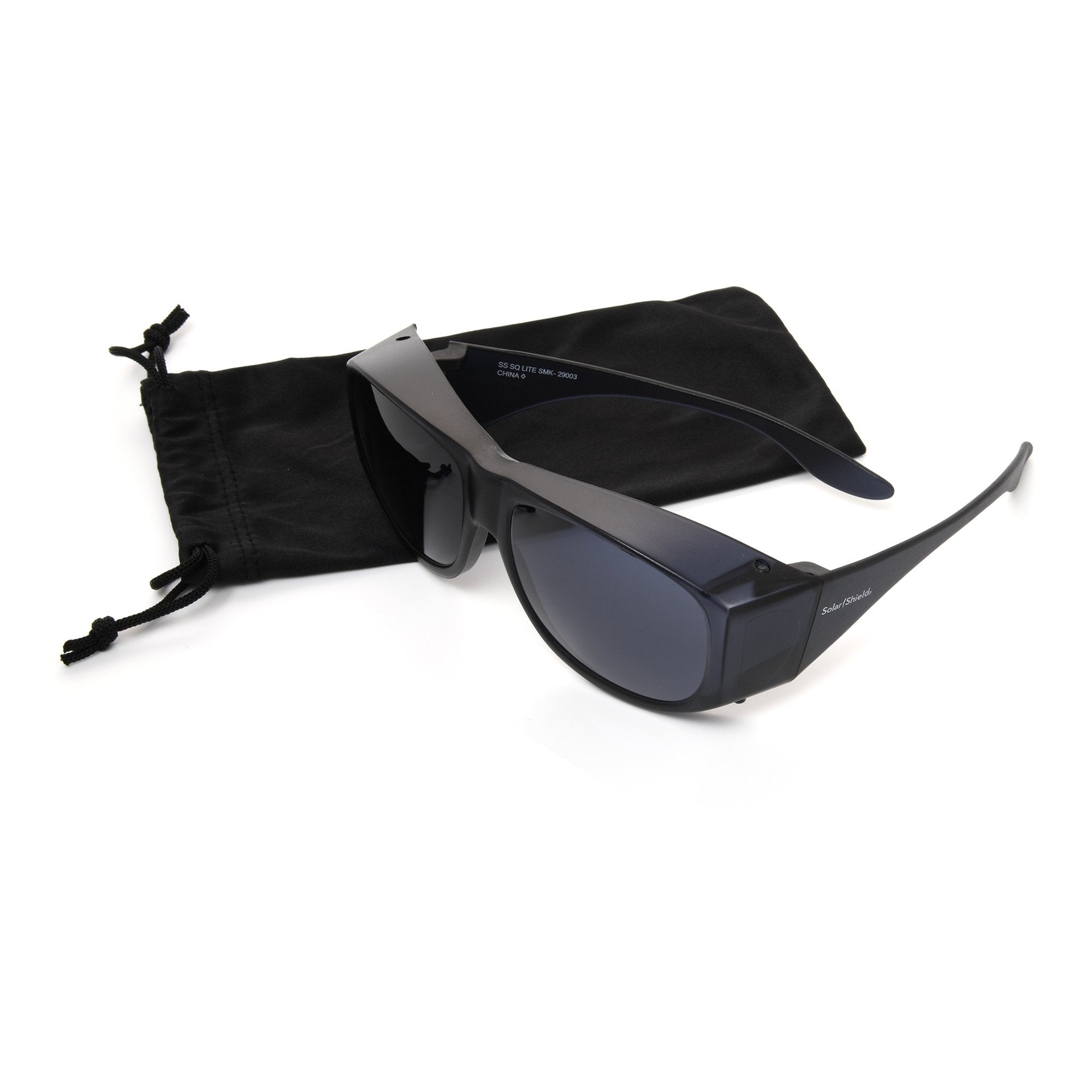 Sunglasses Solar Shield® Lite Fits Over Fit Over Polycarbonate Lens Black Frame Over Ear 10601589.FGX