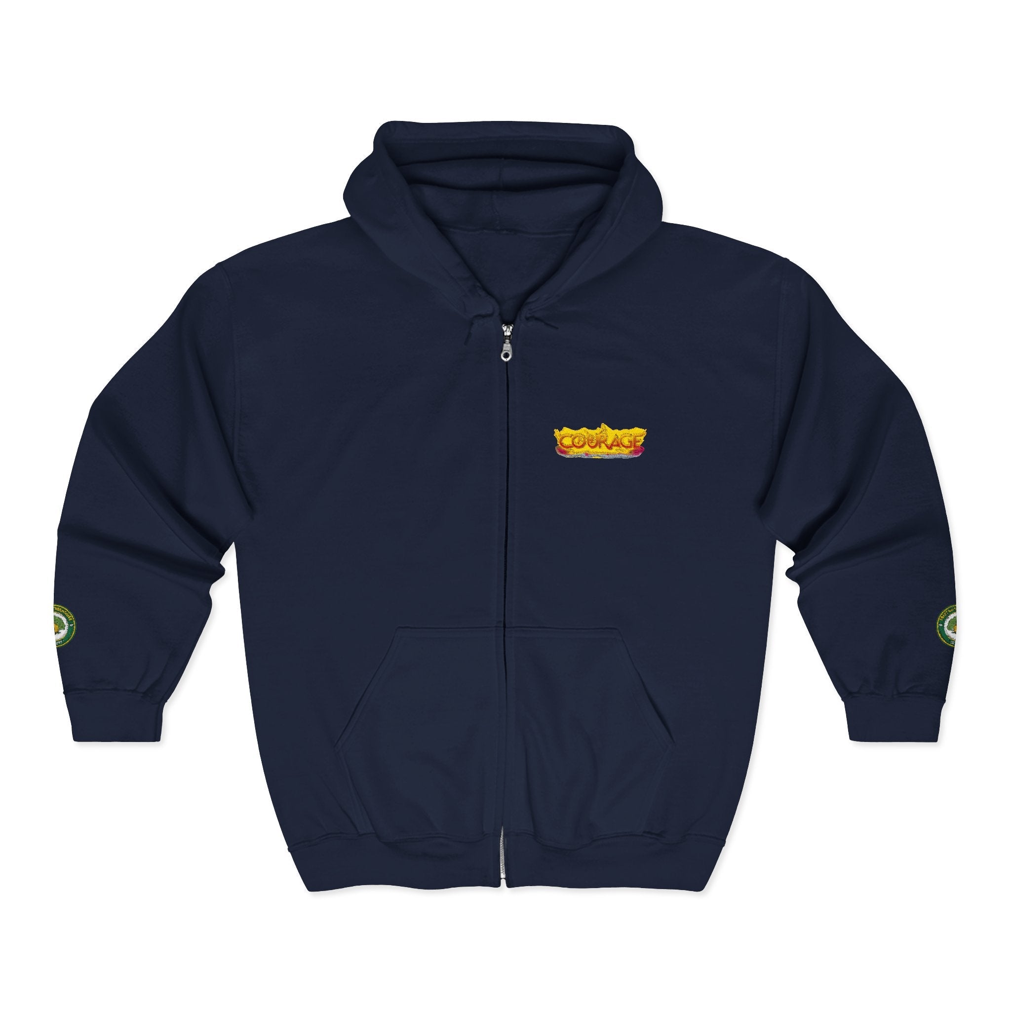 Courage Treehouse Zip Hoodie — “Courage is a universal language”