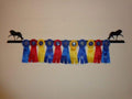 Showoff Black 14ga Steel Award Rack - Horse, Wall Mount or Stall Mount, USA Made