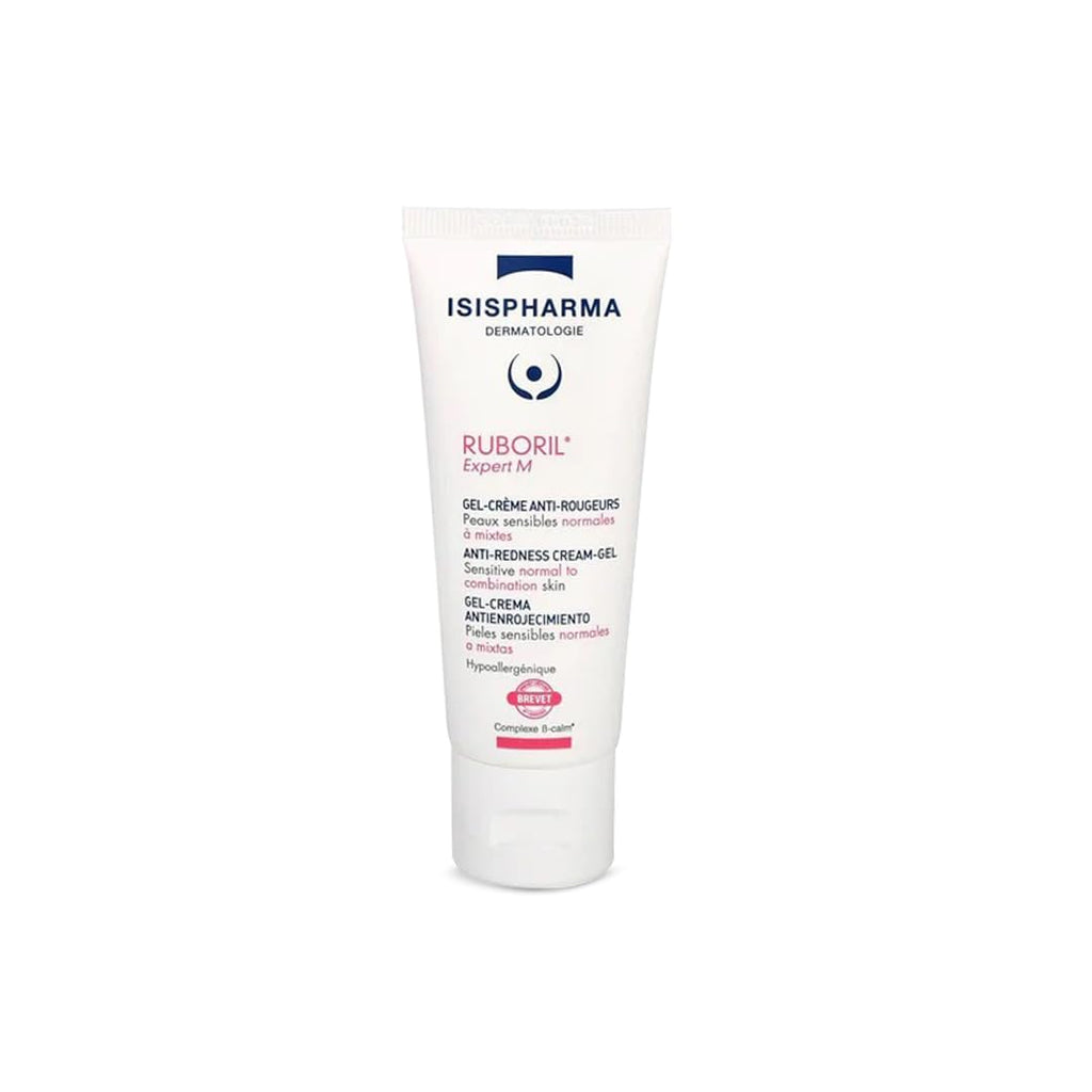 Isis Pharma Ruboril Expert M Sensitive Skin Face Cream - Hypoallergenic & Fragrance-Free Moisturizer for Normal & Combination Skin