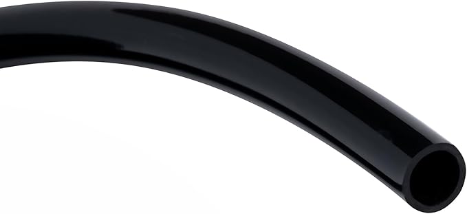 Black Vinyl Tubing 1/2” ID × 5/8” OD - 100 Feet PVC Flexible Plastic Tube Hybrid Hose, Transfer Water Air Oil for Pond Fountain Garden, Non-toxic and BPA free
