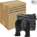 Evridwear Crinkle Latex Rubber Hand Coated Safety Work Gloves for Men Women General Multi Use Construction Warehouse Gardening Assembly Landscaping (S-Size) 120 Pairs Pack